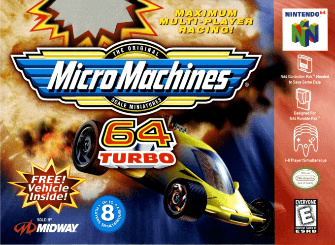 Micro Machines 64 Turbo box art