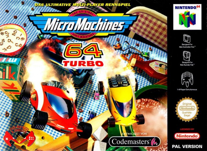 Micro Machines 64 Turbo — box-2D (DE)