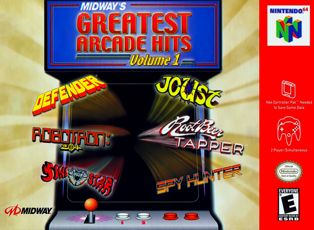 Midway's Greatest Arcade Hits - Volume 1 box art