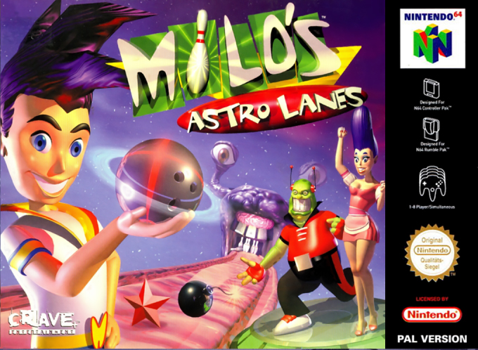 Milo's Astro Lanes — box-2D (EU)