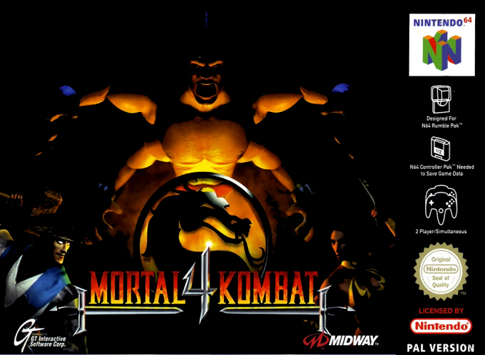 Mortal Kombat 4 — box-2D (EU)