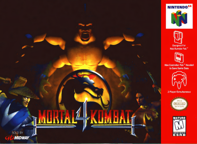 Mortal Kombat 4 box art
