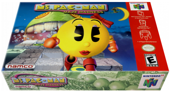 Ms. Pac-man - Maze Madness — box-3D (US)