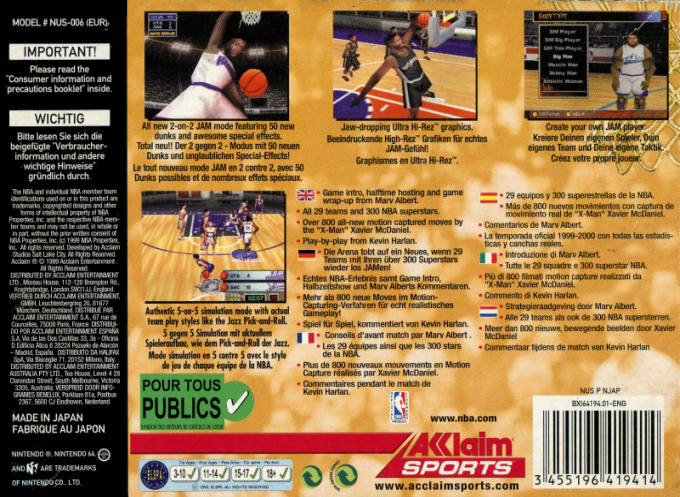 Nba Jam 2000 — box-2D-back (EU)