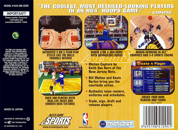 Nba Jam 99 — box-2D-back (AU)