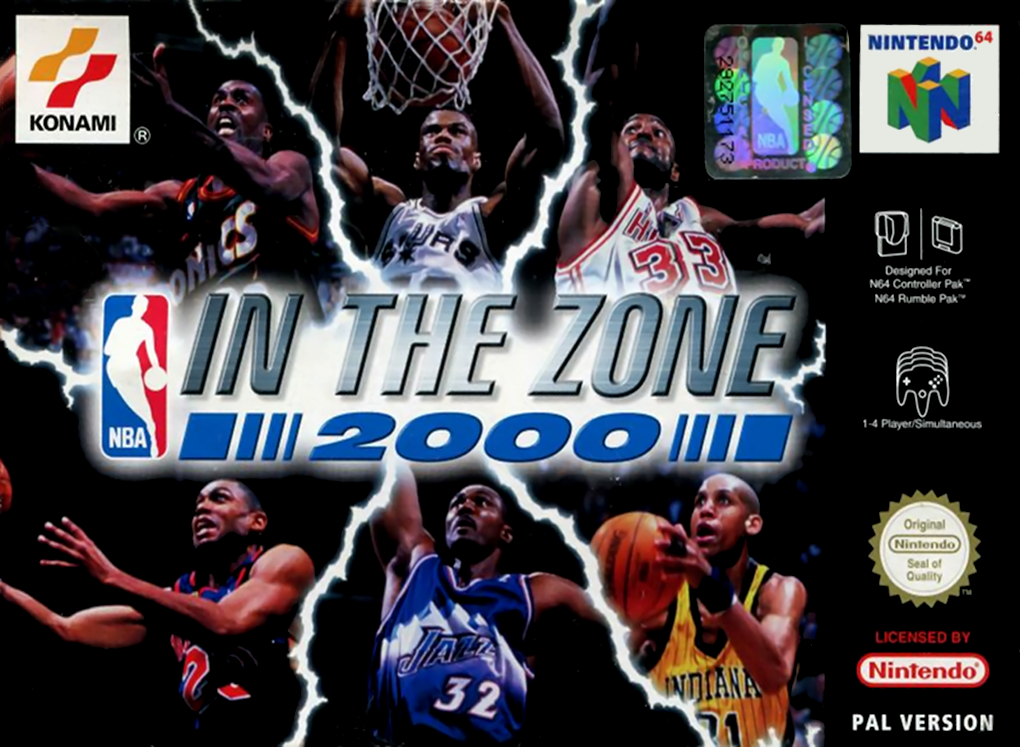 NBA in the Zone 2000 — box-2D (UK)