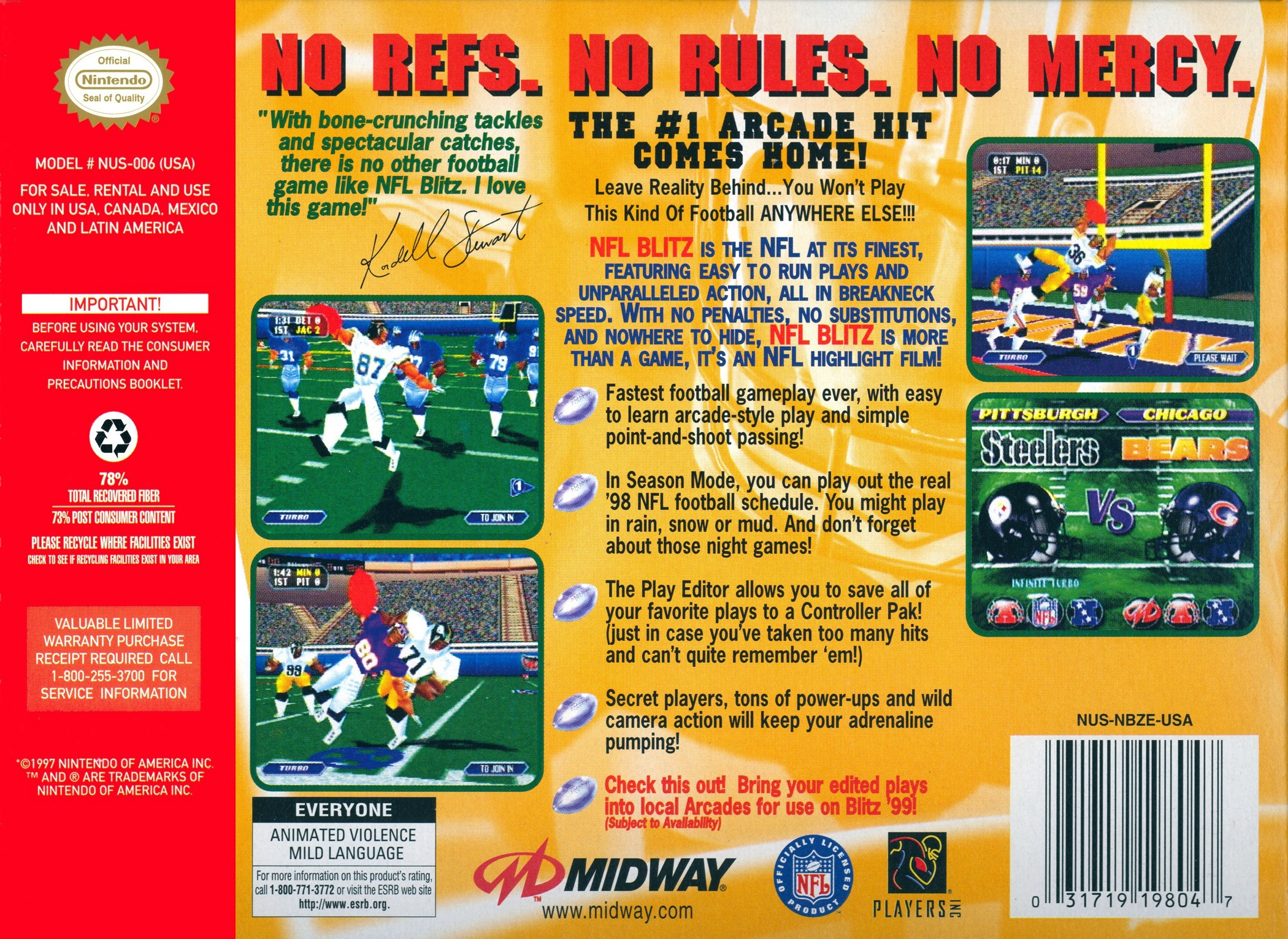 Nfl Blitz — box-2D-back (US)