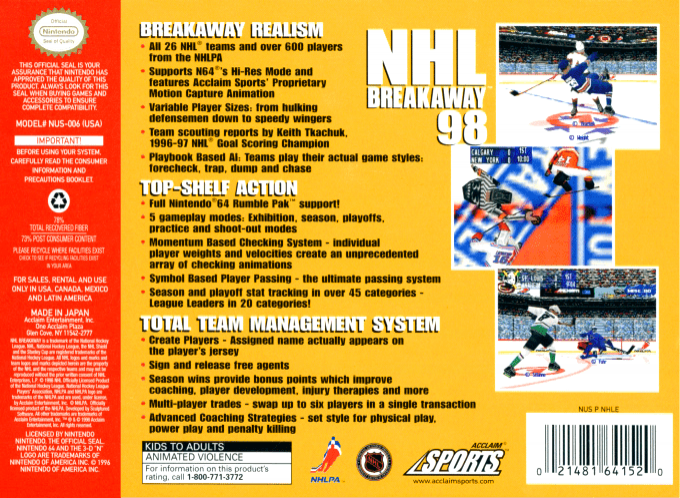Nhl Breakaway 98 — box-2D-back (US)