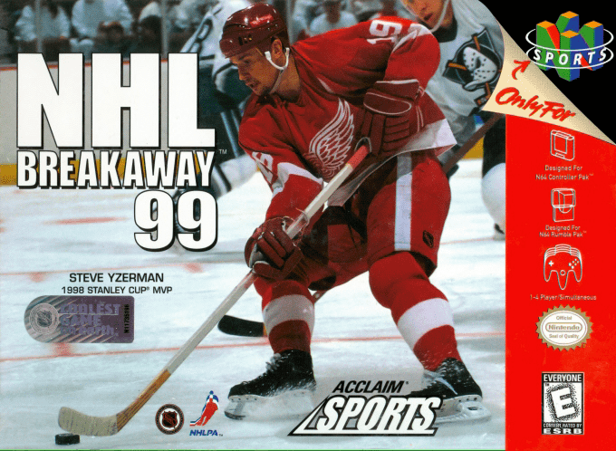 Nhl Breakaway 99 box art