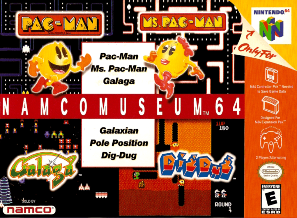 Namco Museum 64 box art