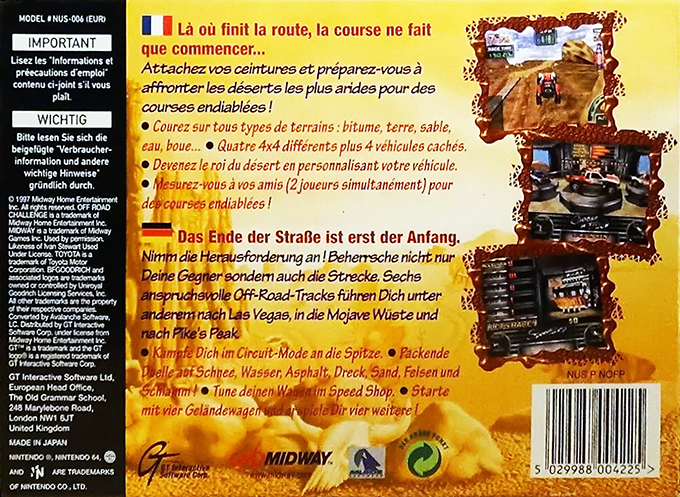 Off Road Challenge — box-2D-back (FR)