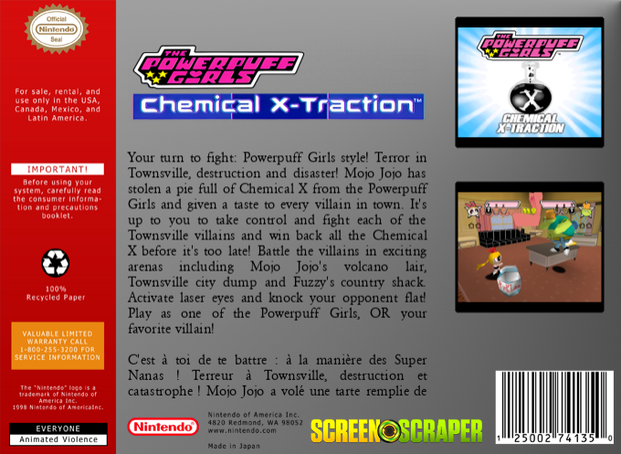 Powerpuff Girls - Chemical X-traction, The — box-2D-back (SS)