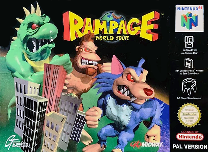 Rampage - World Tour — box-2D (DE)