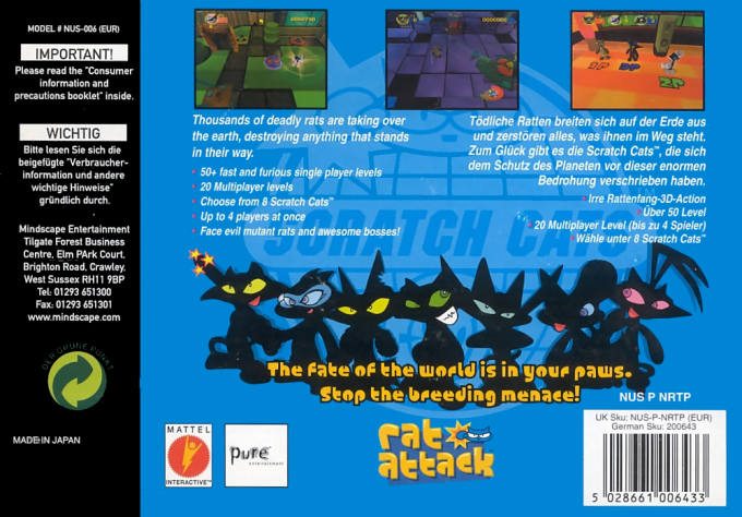 Rat Attack! — box-2D-back (EU)