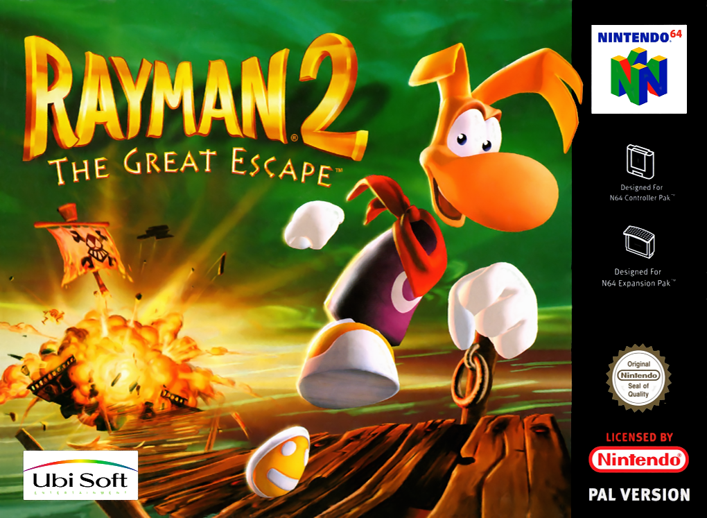 Rayman 2 - The Great Escape — box-2D (EU)