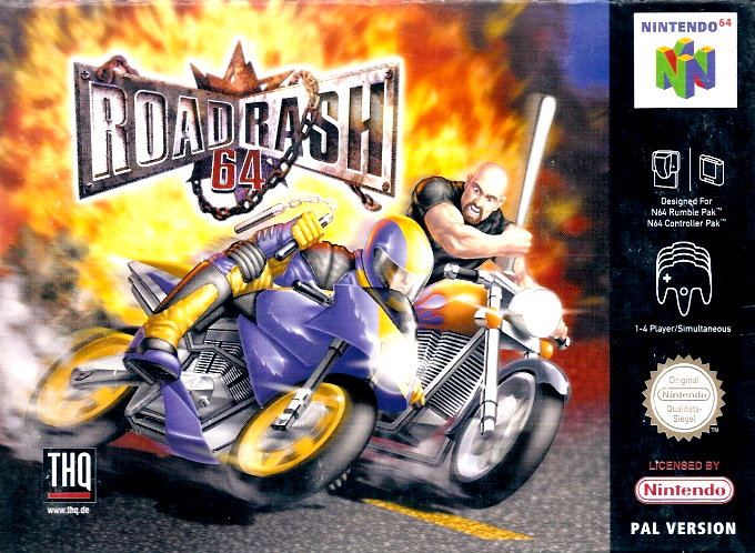 Road Rash 64 — box-2D (DE)