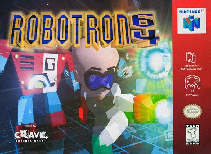Robotron 64 box art