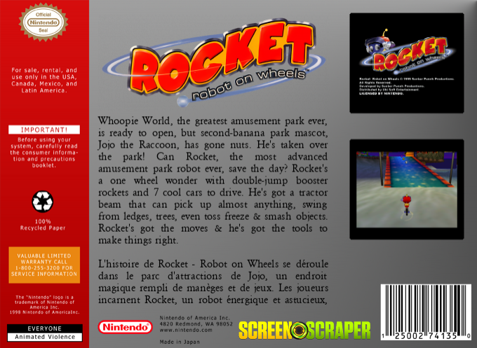 Rocket - Robot On Wheels — box-2D-back (SS)