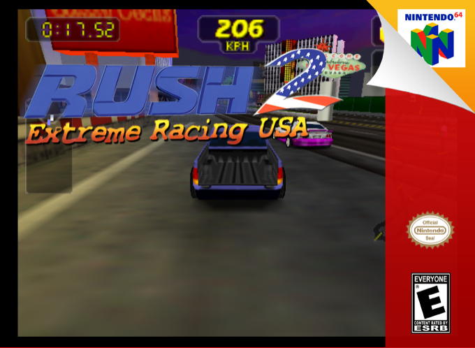 Rush 2 - Extreme Racing Usa — box-2D (SS)