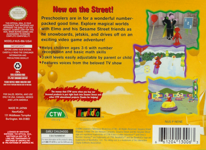 Sesame Street - Elmo's Number Journey — box-2D-back (US)