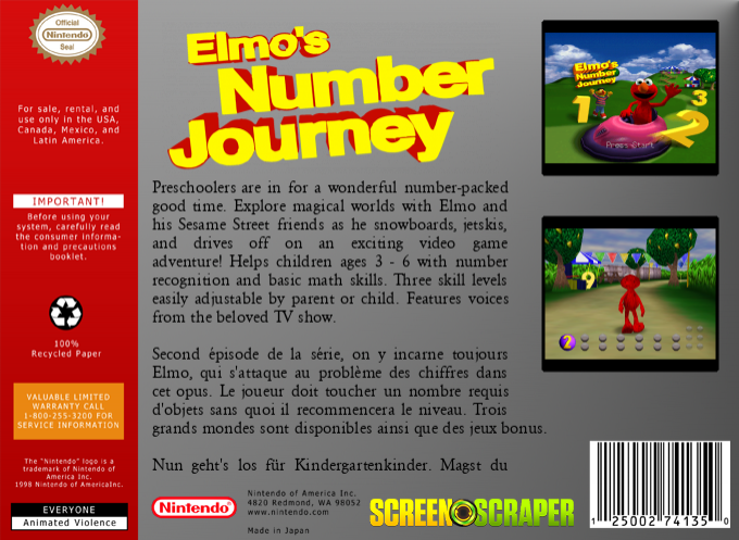 Sesame Street - Elmo's Number Journey — box-2D-back (SS)