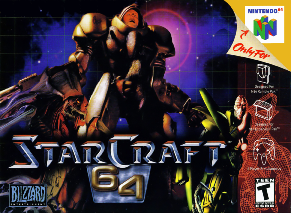 Starcraft 64 box art