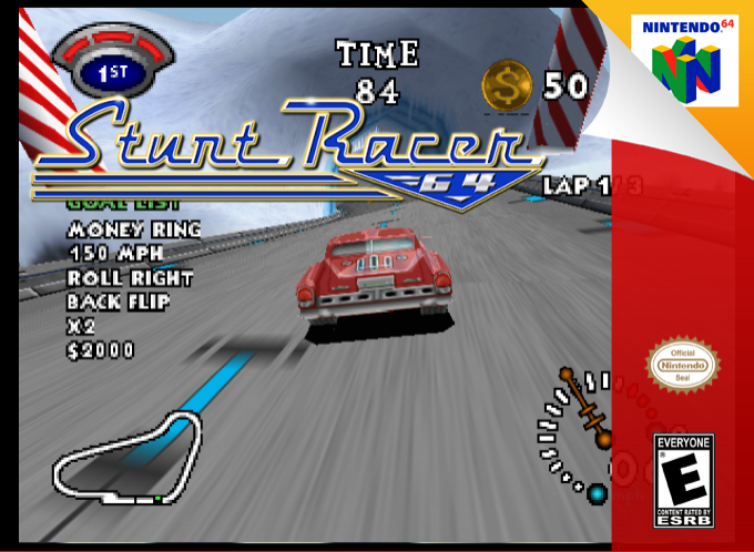 Stunt Racer 64 — box-2D (SS)