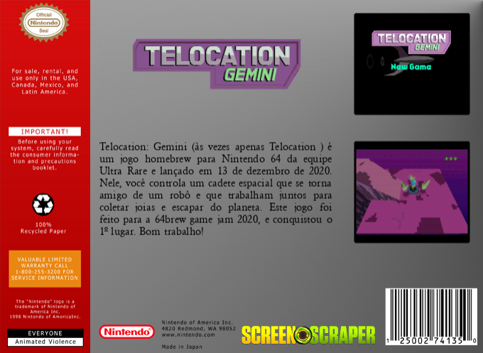 Telocation: Gemini — box-2D-back (SS)