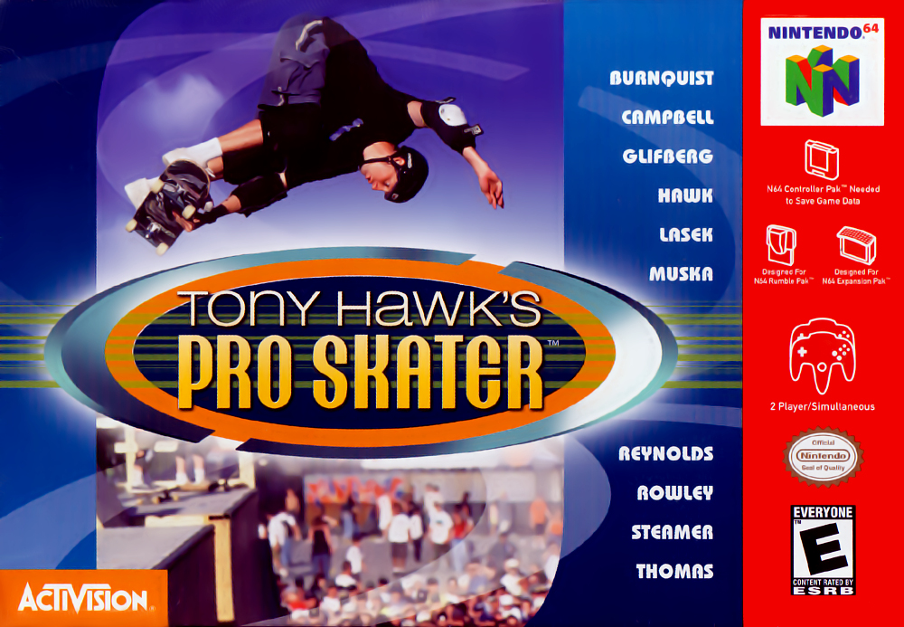 Tony Hawk's Skateboarding box art
