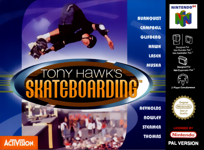 Tony Hawk's Skateboarding — box-2D (EU)
