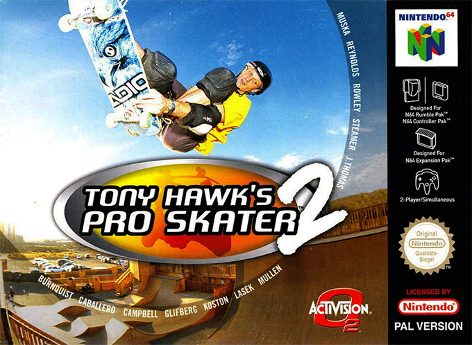 Tony Hawk's Pro Skater 2 — box-2D (DE)