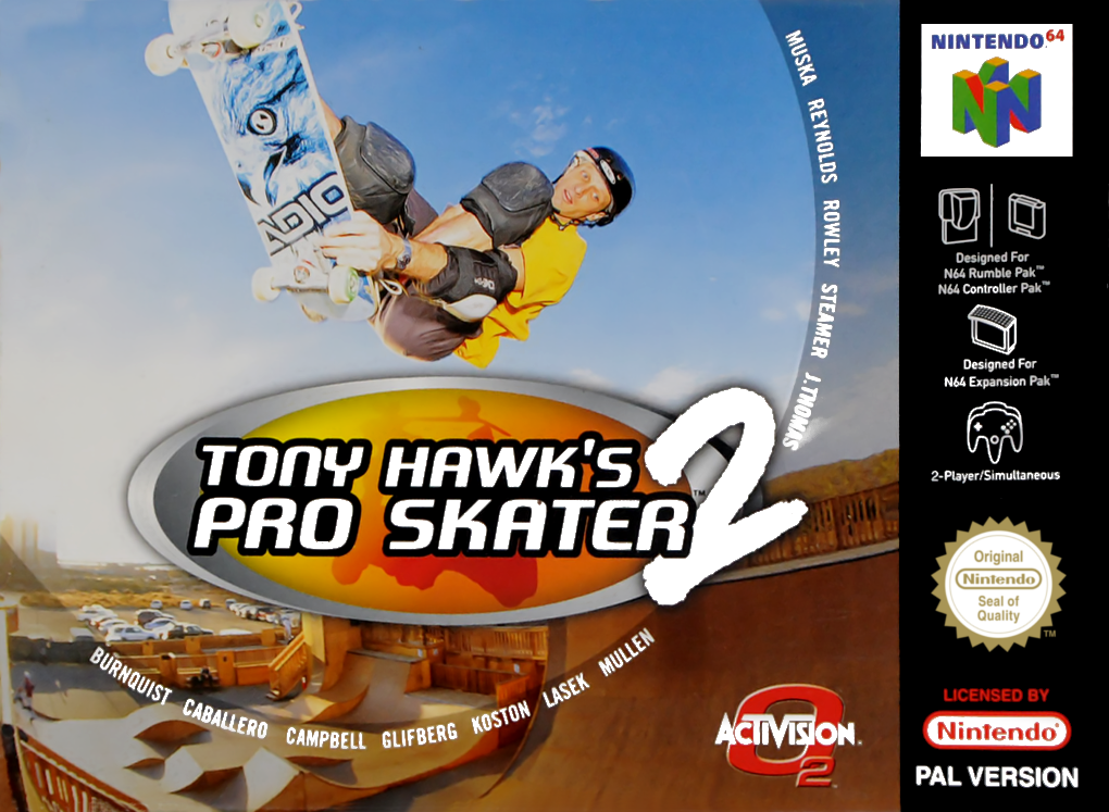Tony Hawk's Pro Skater 2 — box-2D (EU)