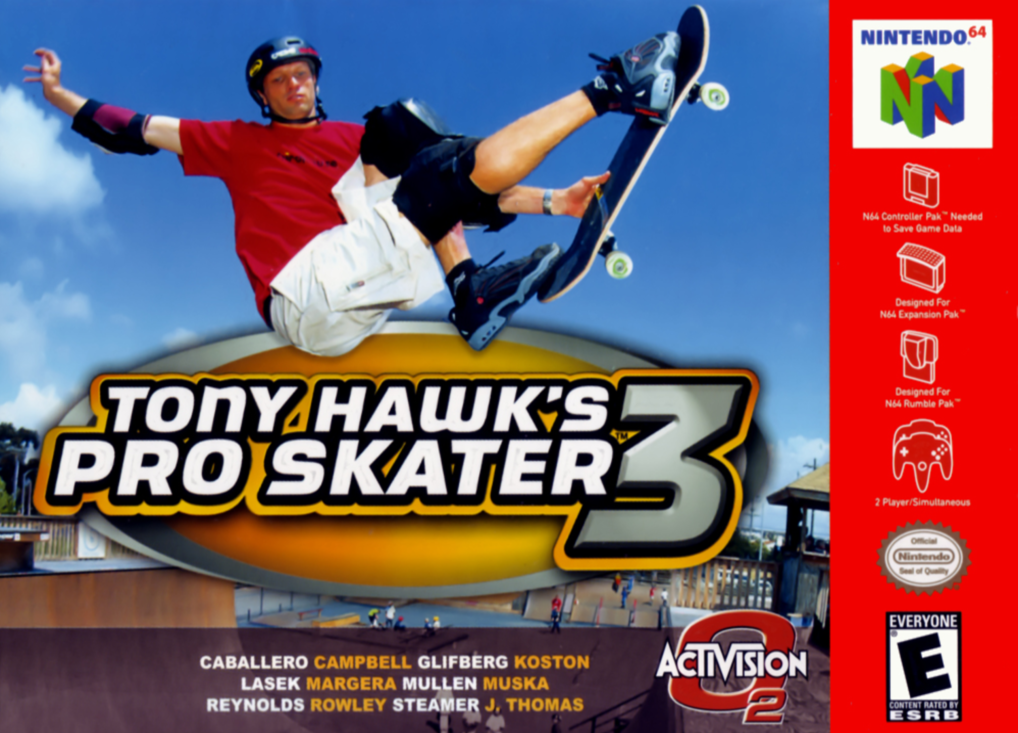 Tony Hawk's Pro Skater 3 box art