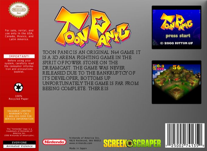 Toon Panic — box-2D-back (WOR)