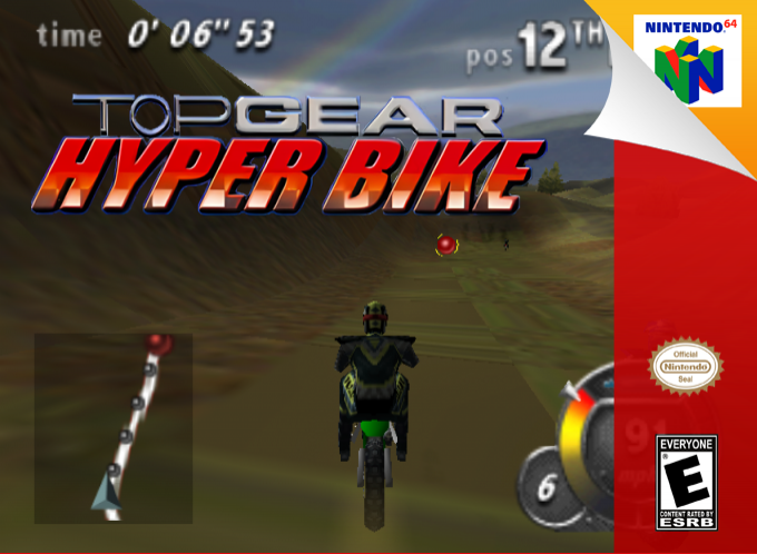Top Gear Hyper-bike — box-2D (SS)