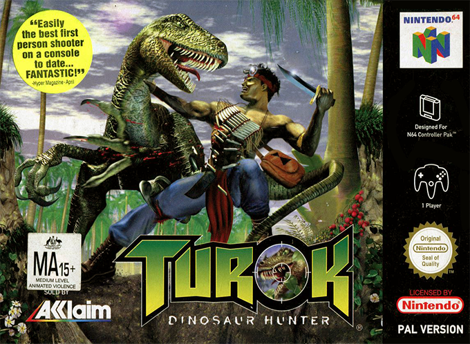 Turok - Dinosaur Hunter — box-2D (AU)