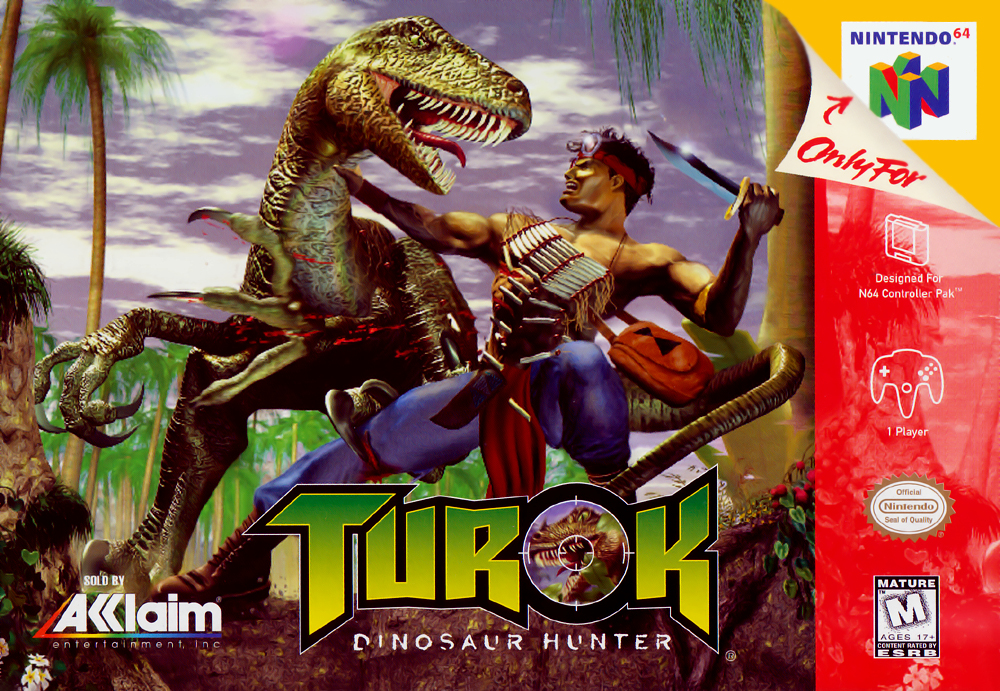 Turok - Dinosaur Hunter box art