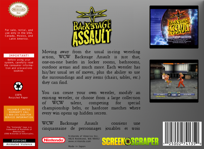 Wcw Backstage Assault — box-2D-back (SS)