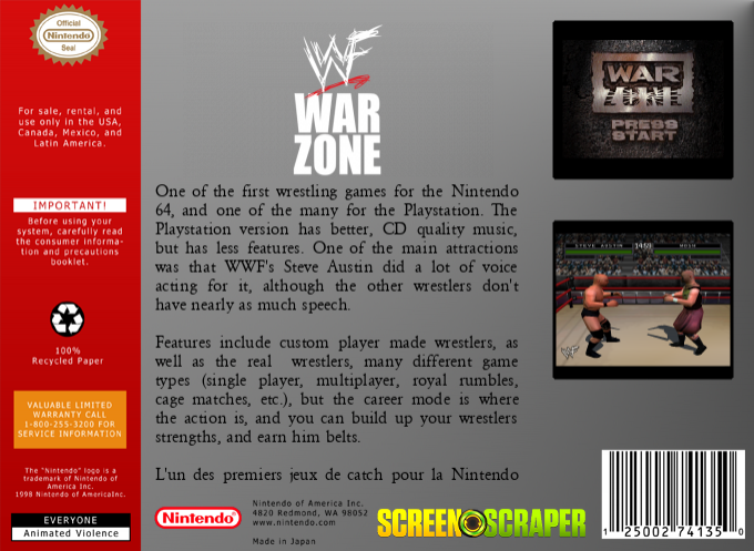 Wwf War Zone — box-2D-back (SS)