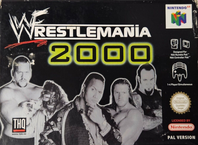 WWF WrestleMania 2000 — box-2D (DE)