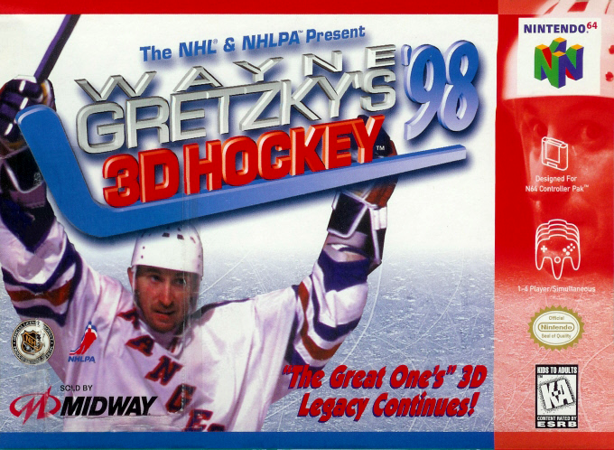 Wayne Gretzky's 3d Hockey '98 box art