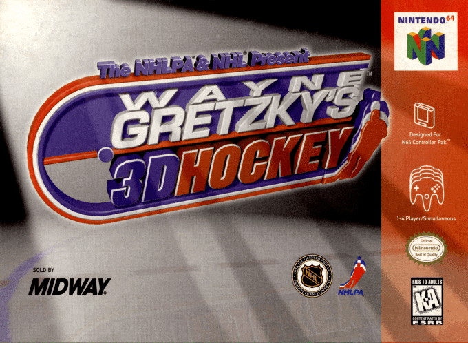 Wayne Gretzky's 3d Hockey box art