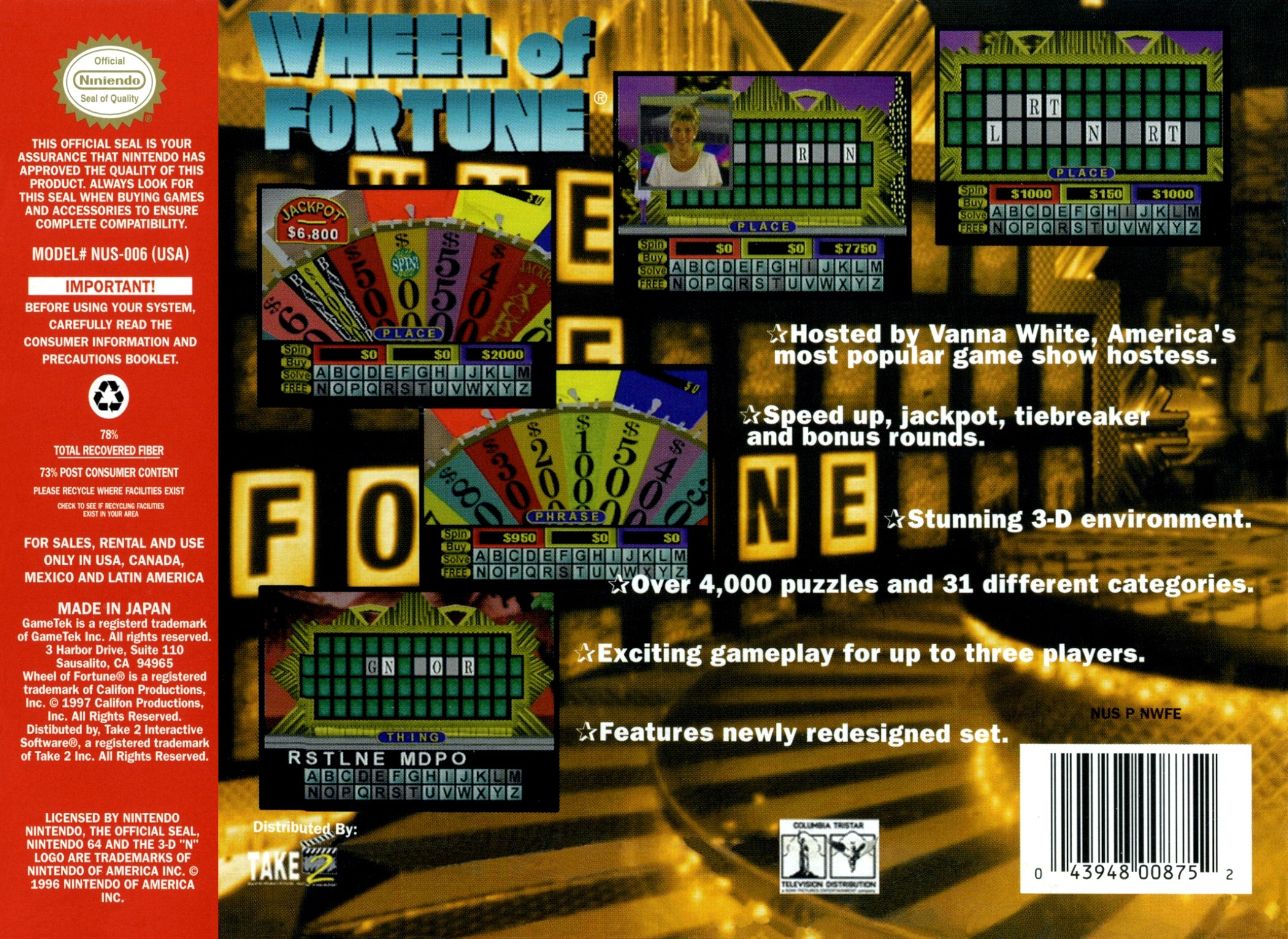 Wheel Of Fortune — box-2D-back (US)