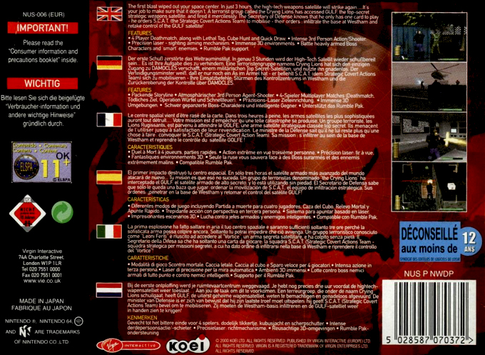 Operation WinBack — box-2D-back (EU)