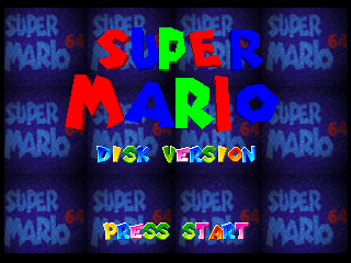 Super Mario 64 - Disk Version — sstitle (JP)