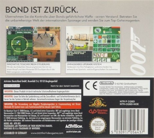007 - Quantum Of Solace — box-2D-back (DE)
