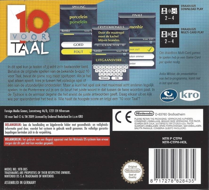 10 Voor Taal — box-2D-back (NL)