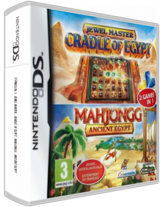 2 Games In 1 - Jewel Master - Cradle Of Egypt  Mahjongg - Ancient Egypt — box-3D (EU)