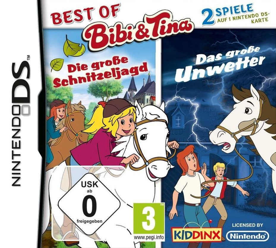 2 In 1 - Best Of Bibi Und Tina - Die Grosse Schnitzeljagd  Das Grosse Unwetter box art
