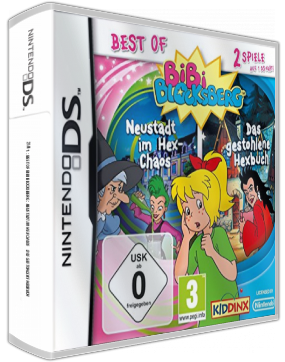 2 In 1 - Best Of Bibi Blocksberg - Neustadt Im Hex-chaos  Das Gestohlene Hexbuch — box-3D (EU)